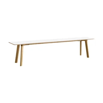 Banco CPH215 Deux 2.0, 200 cm - Pearl white-roble lacado - HAY