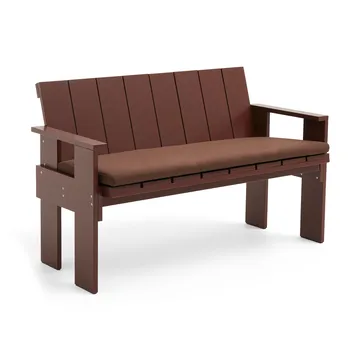 Banco Crate Dining Bench de pino lacado - Rojo hierro - HAY
