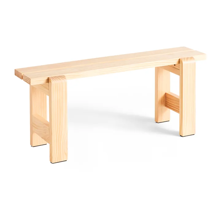 Banco Weekday 111x23 cm en pino lacado - Natural - HAY