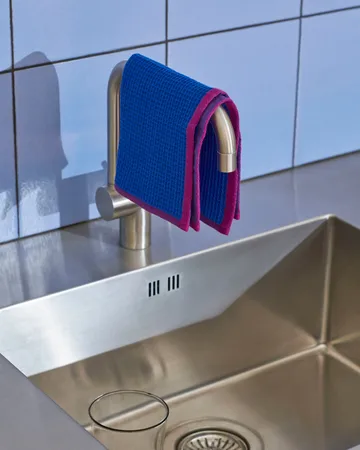 Bayeta Canteen 31 x 31 cm, 2-pack - Blue/fuchsia-Beige/yellow - HAY