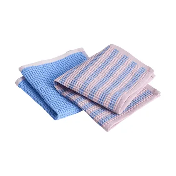 Bayeta Canteen 31 x 31 cm, 2-pack - Sky blue-pink mix - HAY