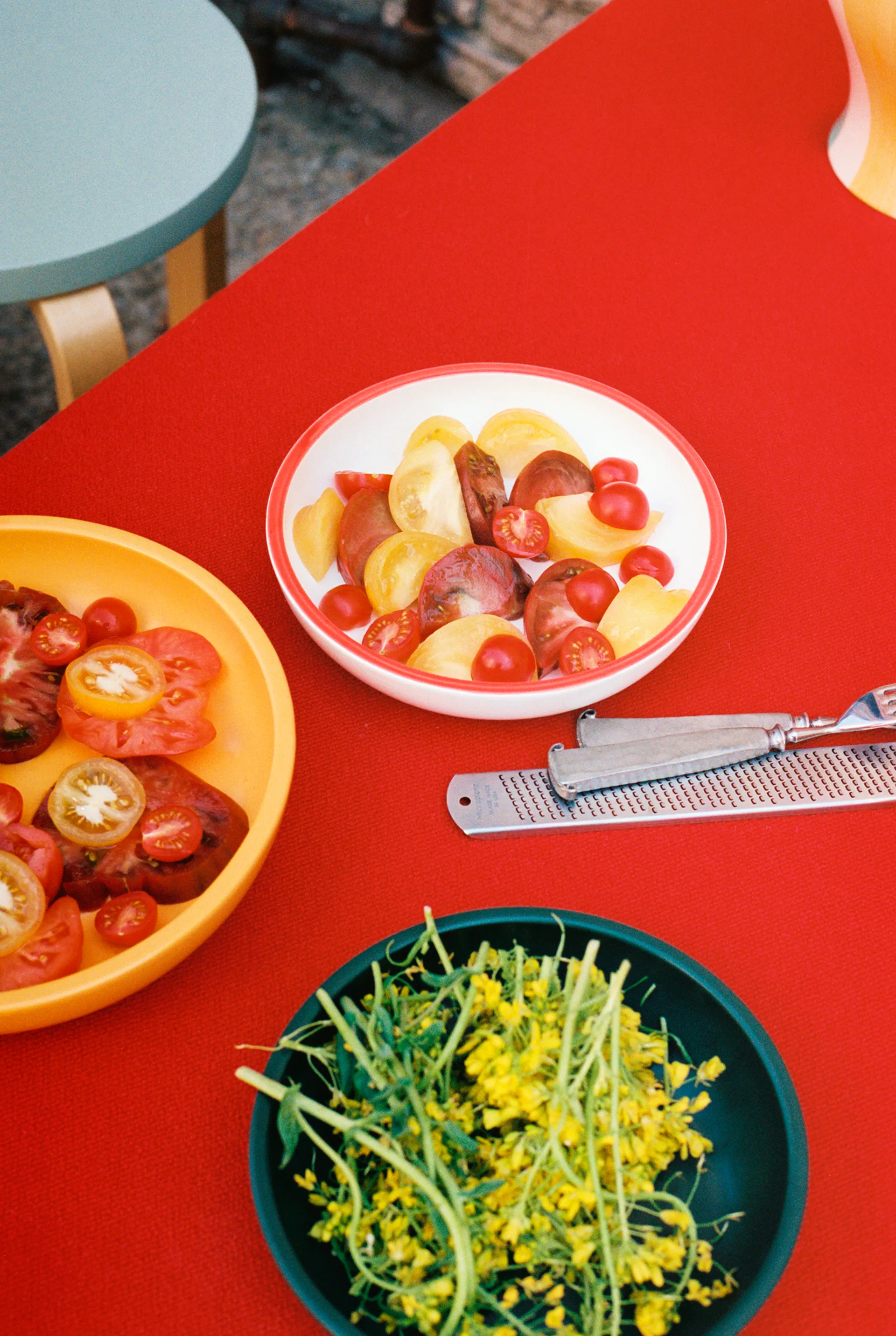 Bol para servir Sobremesa S Ø20 cm, White-red HAY