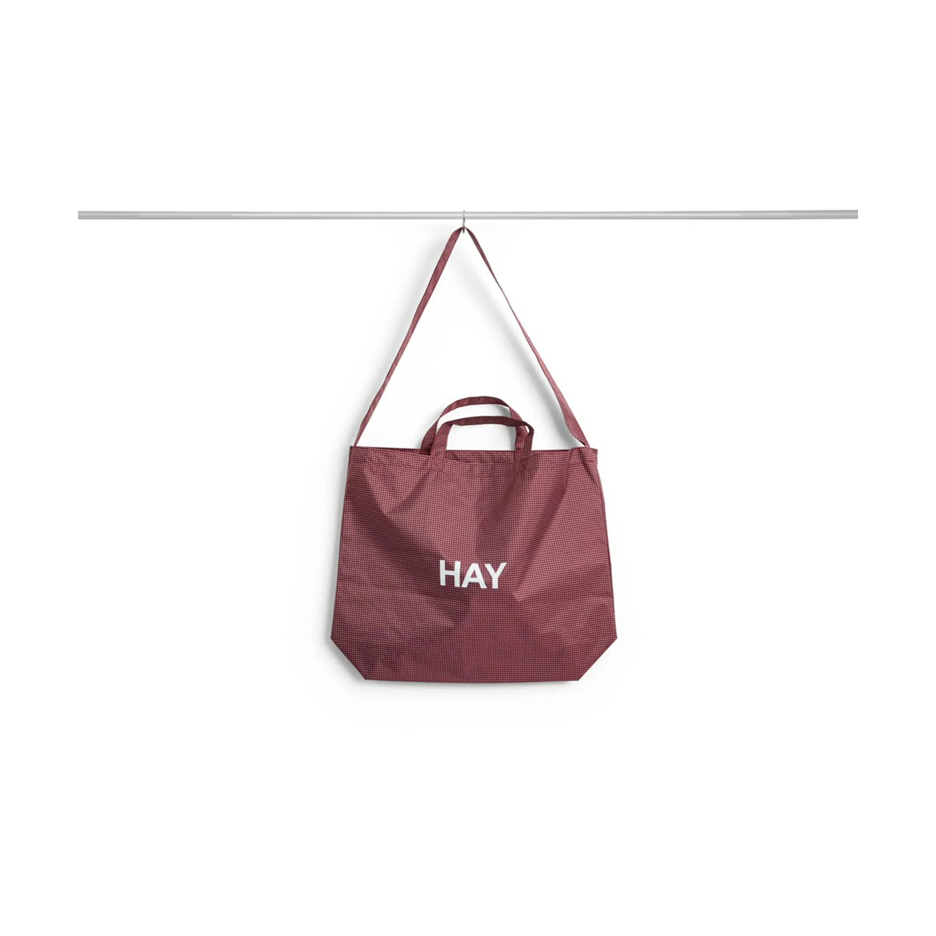 Bolsa Grid Crossover Bag medium, Burgundy, medium HAY