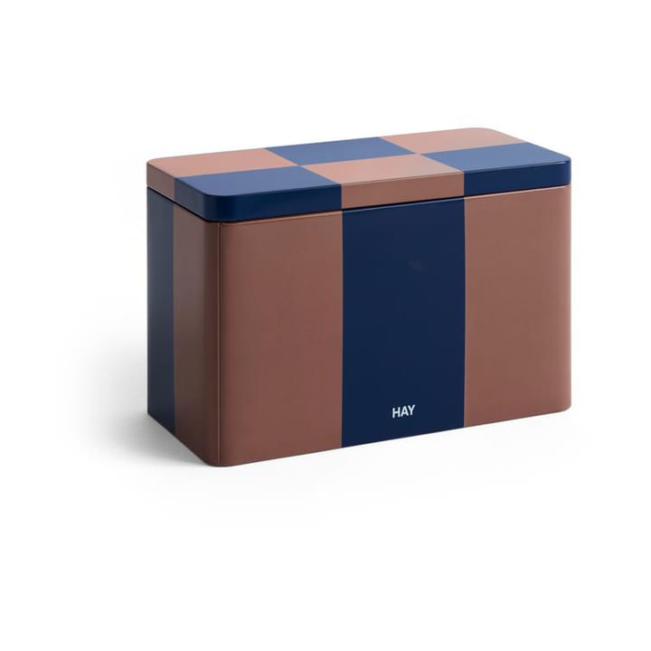Bote Tin Container medium - Brown-midnight blue - HAY