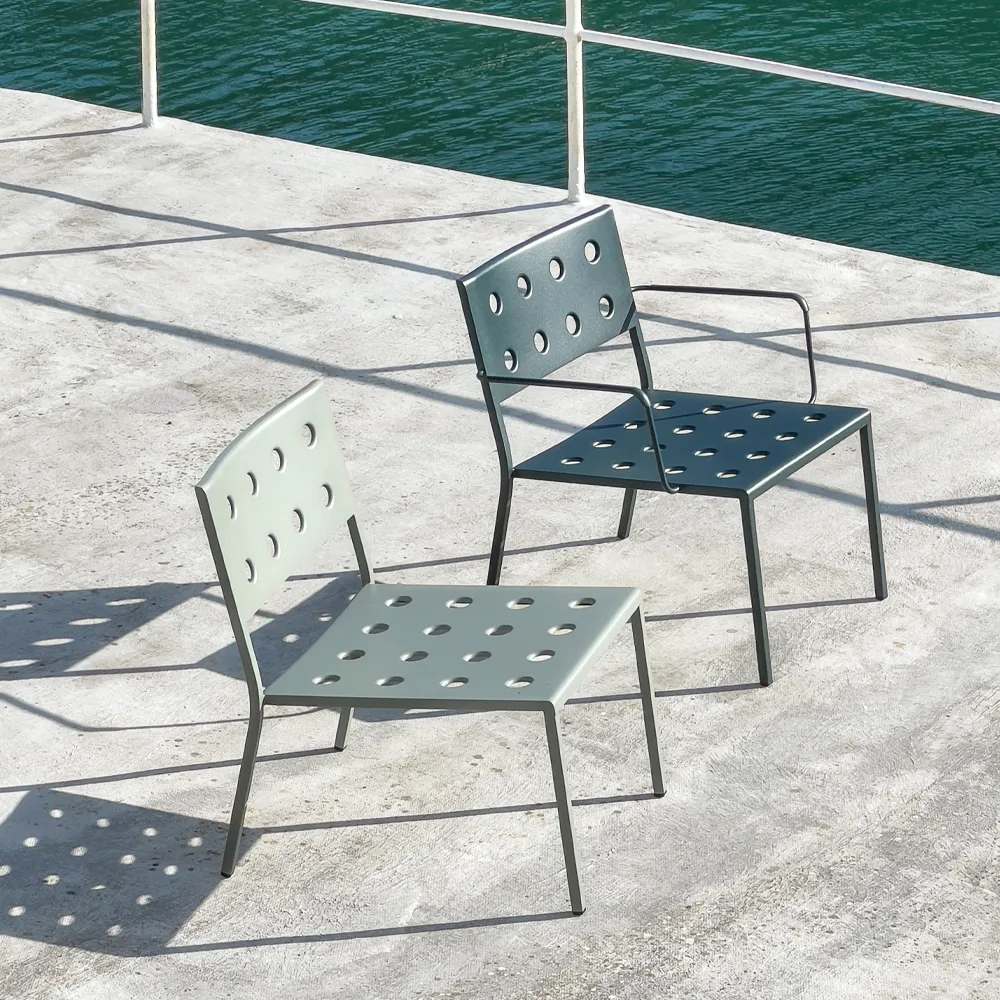 Butaca lounge Balcony, beige tiza HAY