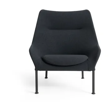 Butaca Lounge O2 Lounge Chair - Soft black-acero lacado negro - HAY