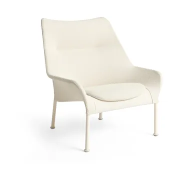 Butaca Lounge O2 Lounge Chair - Soft cream-acero lacado eggshell - HAY