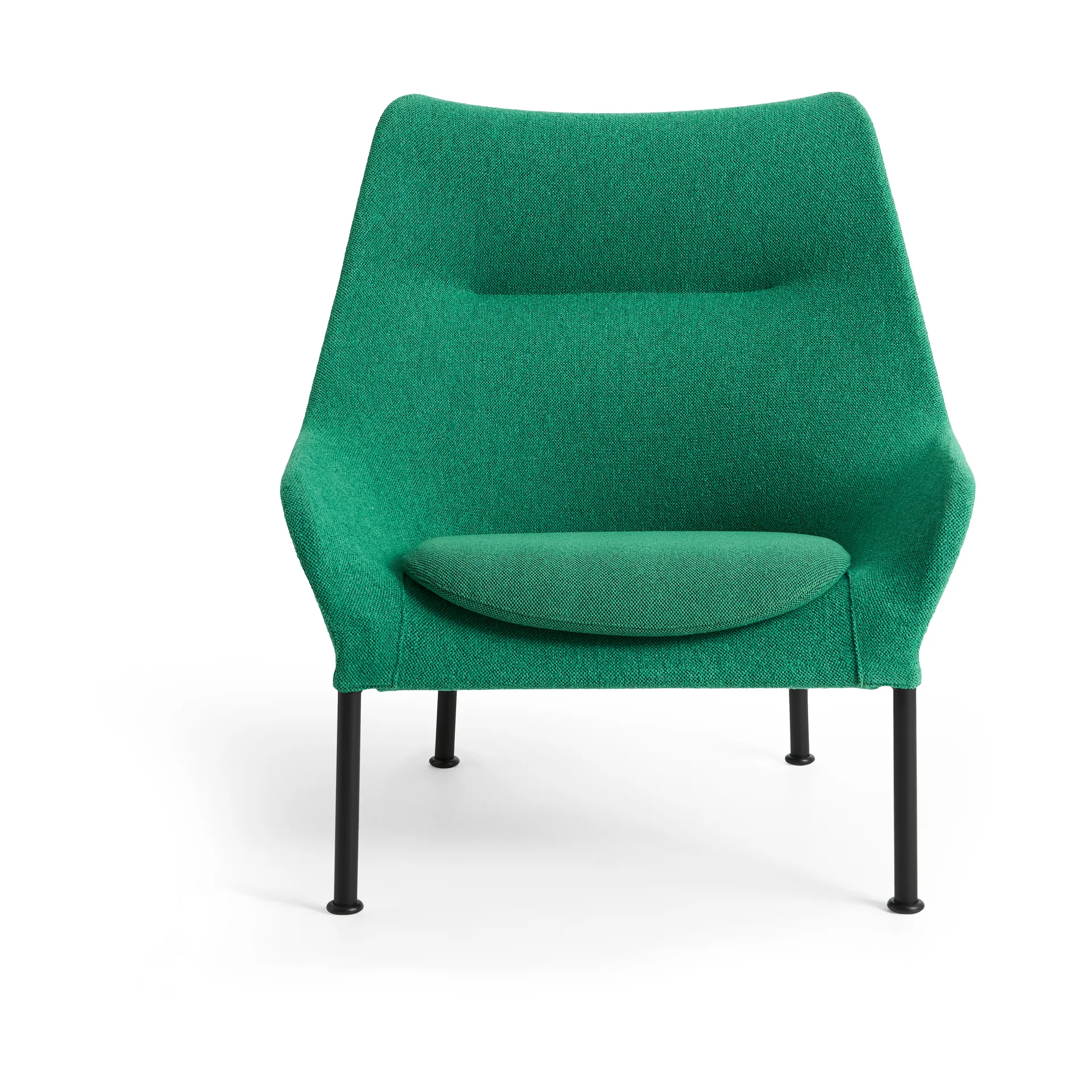 Butaca Lounge O2 Lounge Chair, Soft green-acero lacado negro HAY