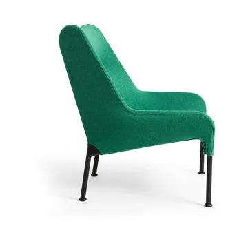 Butaca Lounge O2 Lounge Chair - Soft green-acero lacado negro - HAY
