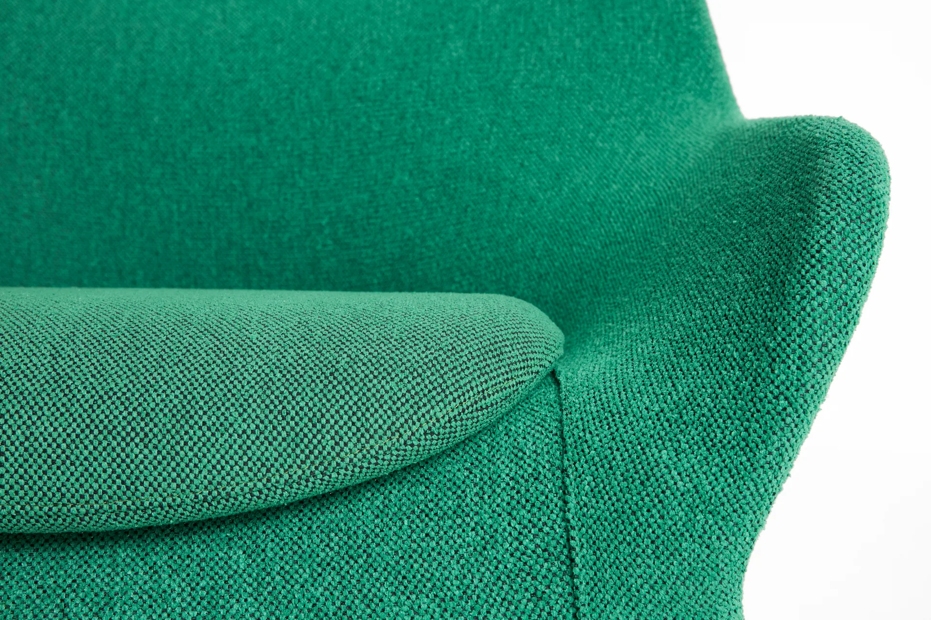 Butaca Lounge O2 Lounge Chair, Soft green-acero lacado negro HAY