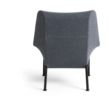 Butaca Lounge O2 Lounge Chair - Soft grey-acero lacado negro - HAY