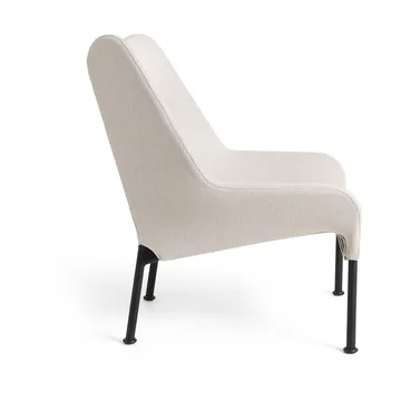 Butaca Lounge O2 Lounge Chair - Soft light grey-acero lacado negro - HAY