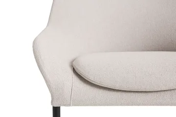 Butaca Lounge O2 Lounge Chair - Soft light grey-acero lacado negro - HAY