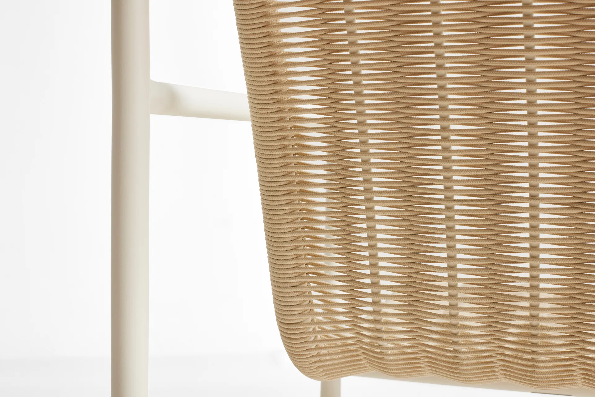 Butaca Lounge Palissade Cord Low, Cream white HAY