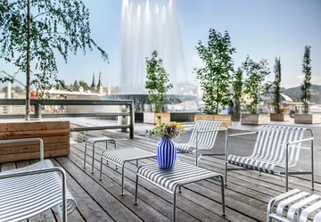 Butaca Lounge Palissade Low - hot galvanized - HAY