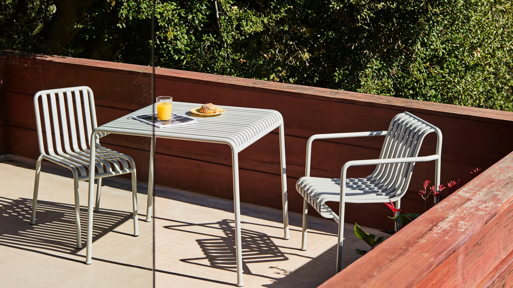 Butaca Lounge Palissade Low, Sky grey HAY