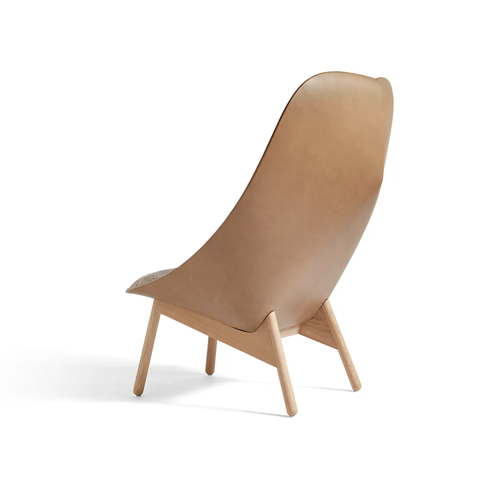 Butaca lounge Uchiwa Quilt, Bolgheri lgg60 melange-roble-sense nougat HAY