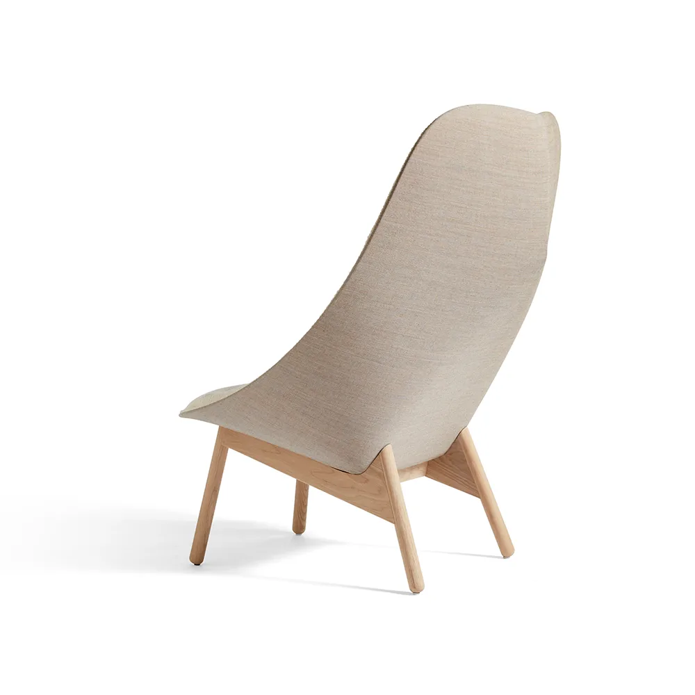 Butaca lounge Uchiwa Quilt, Cream A5-eko-lona 244 HAY