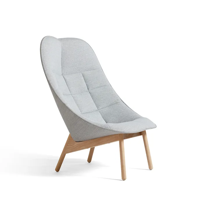 Butaca lounge Uchiwa Quilt - Mode 002 intaglio-roble-dorso remix 123 - HAY
