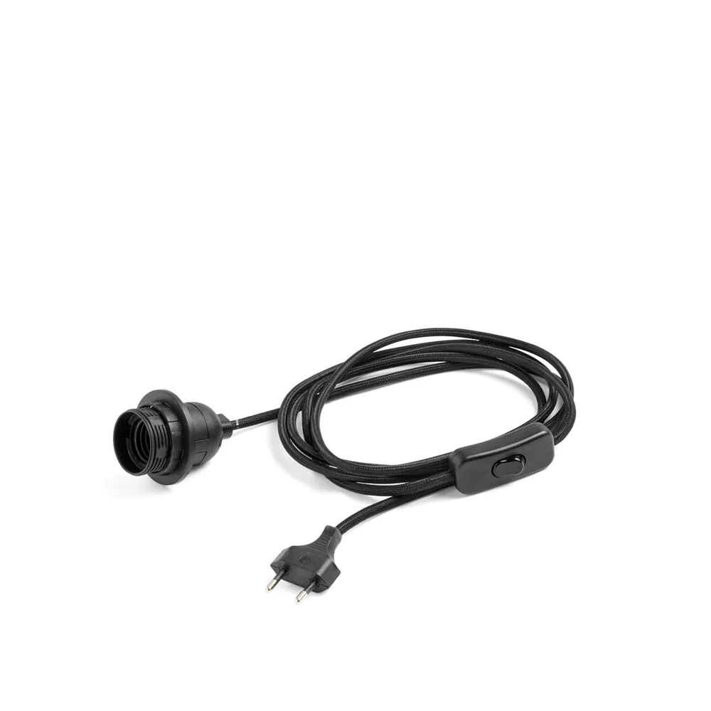 Cable con enchufe Cord Set Table, Soft black HAY