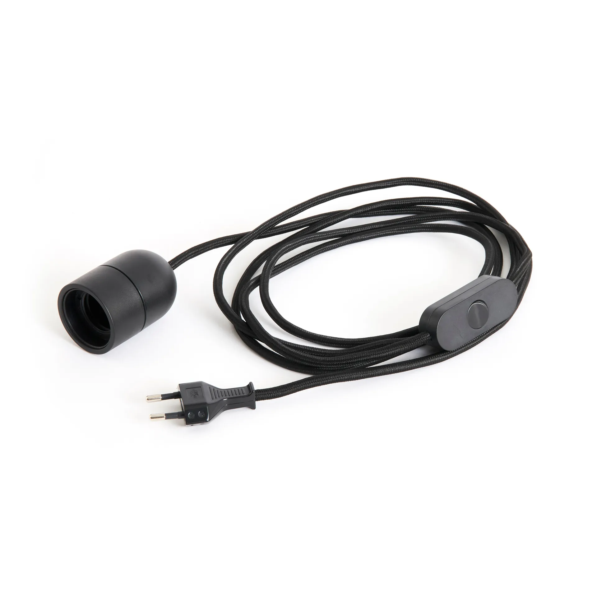 Cable de lámpara Common Table Ø4,5 cm, Soft black HAY