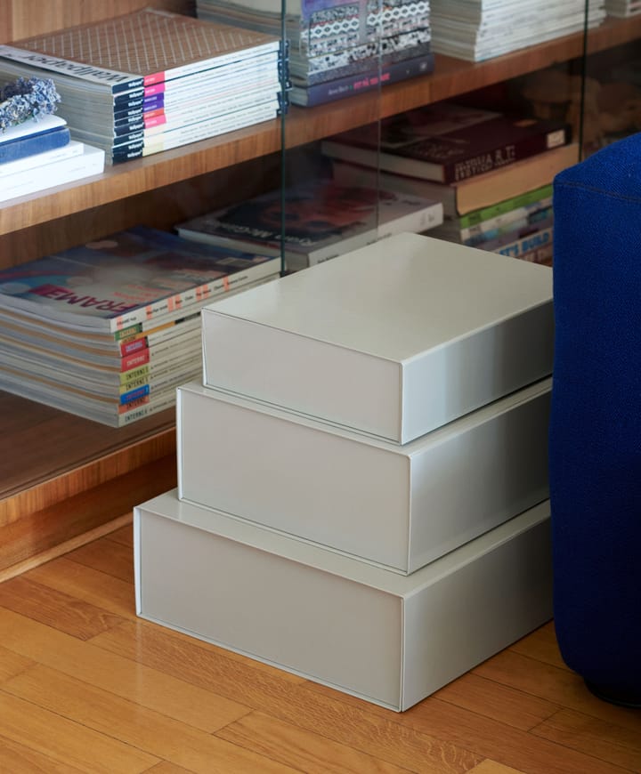 Caja con tapa Colour Storage L 34,5x41,5 cm, Grey HAY