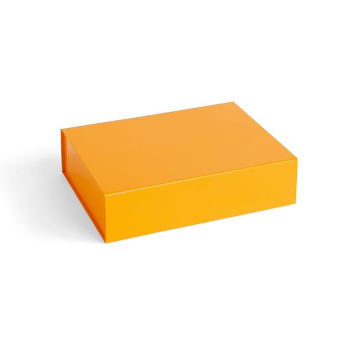 Caja con tapa Colour Storage S 25,5x33 cm - Egg yolk - HAY