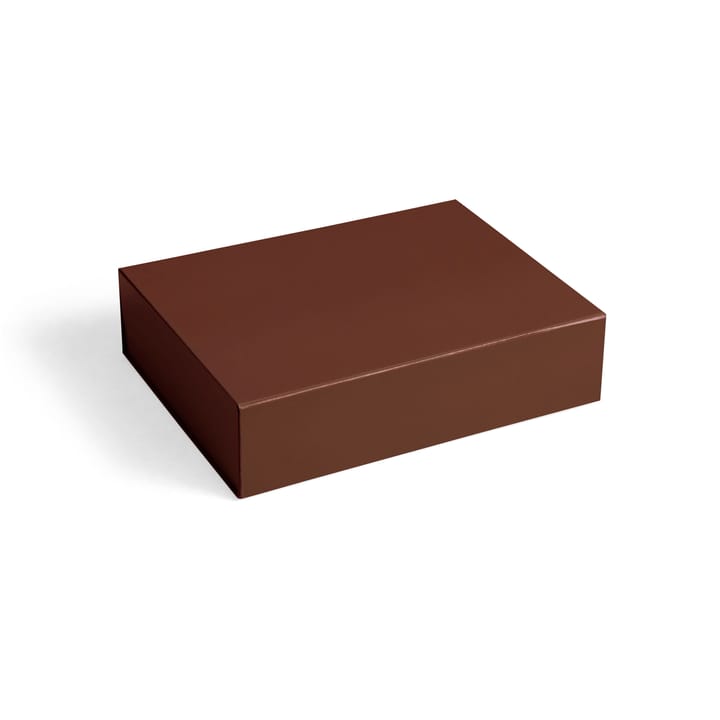 Caja con tapa Colour Storage S 25,5x33 cm - Milk chocolate - HAY