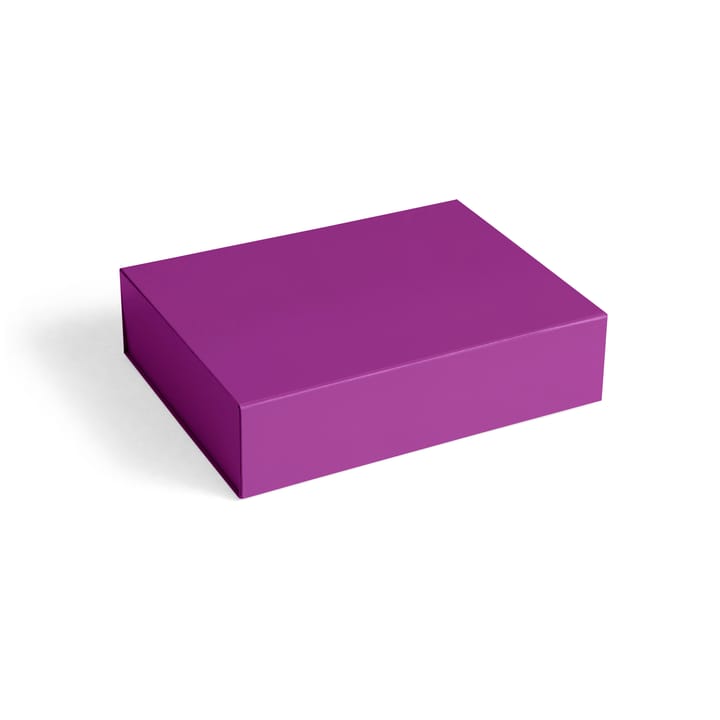 Caja con tapa Colour Storage S 25,5x33 cm - Vibrant purple - HAY