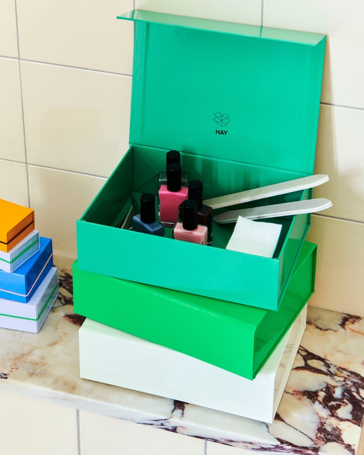 Caja con tapa Colour Storage XS 16,5x22,5 cm, Emerald green HAY