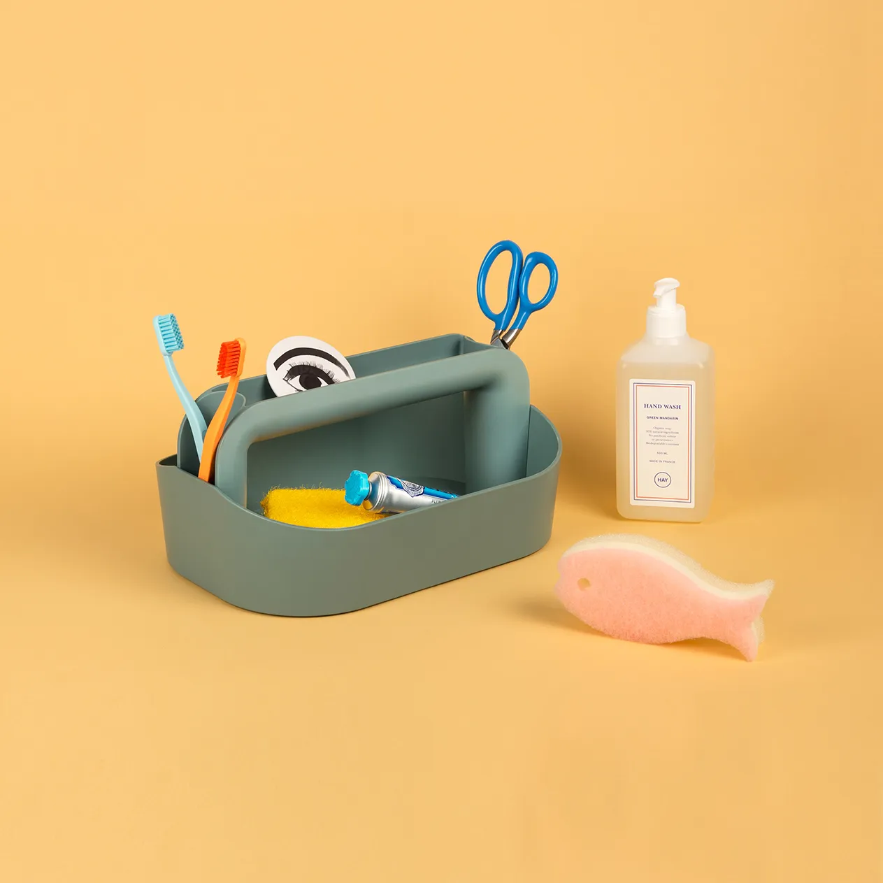 Caja Tool box, Dusty green HAY