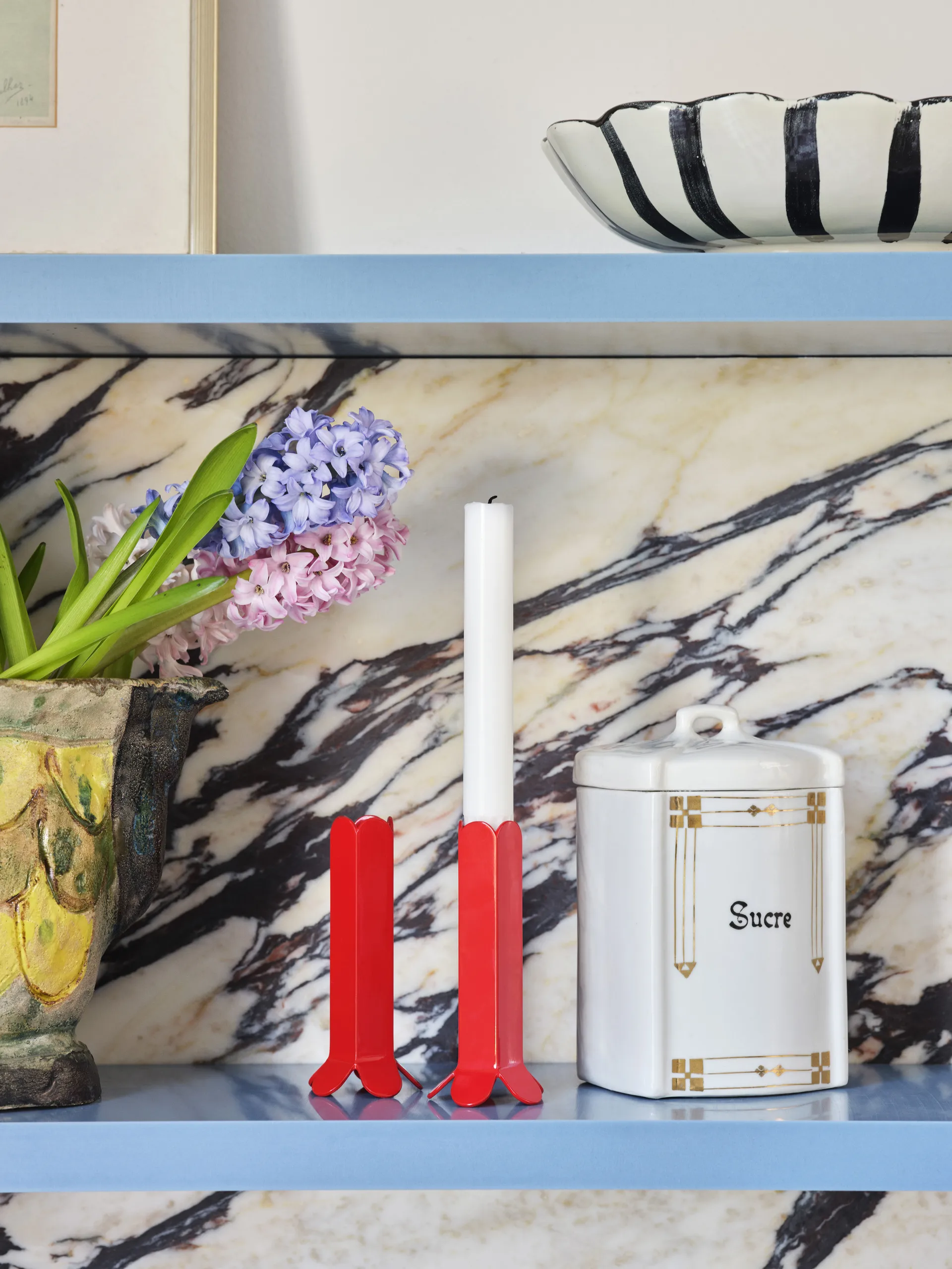 Candelabro Arcs 13 cm, Red HAY