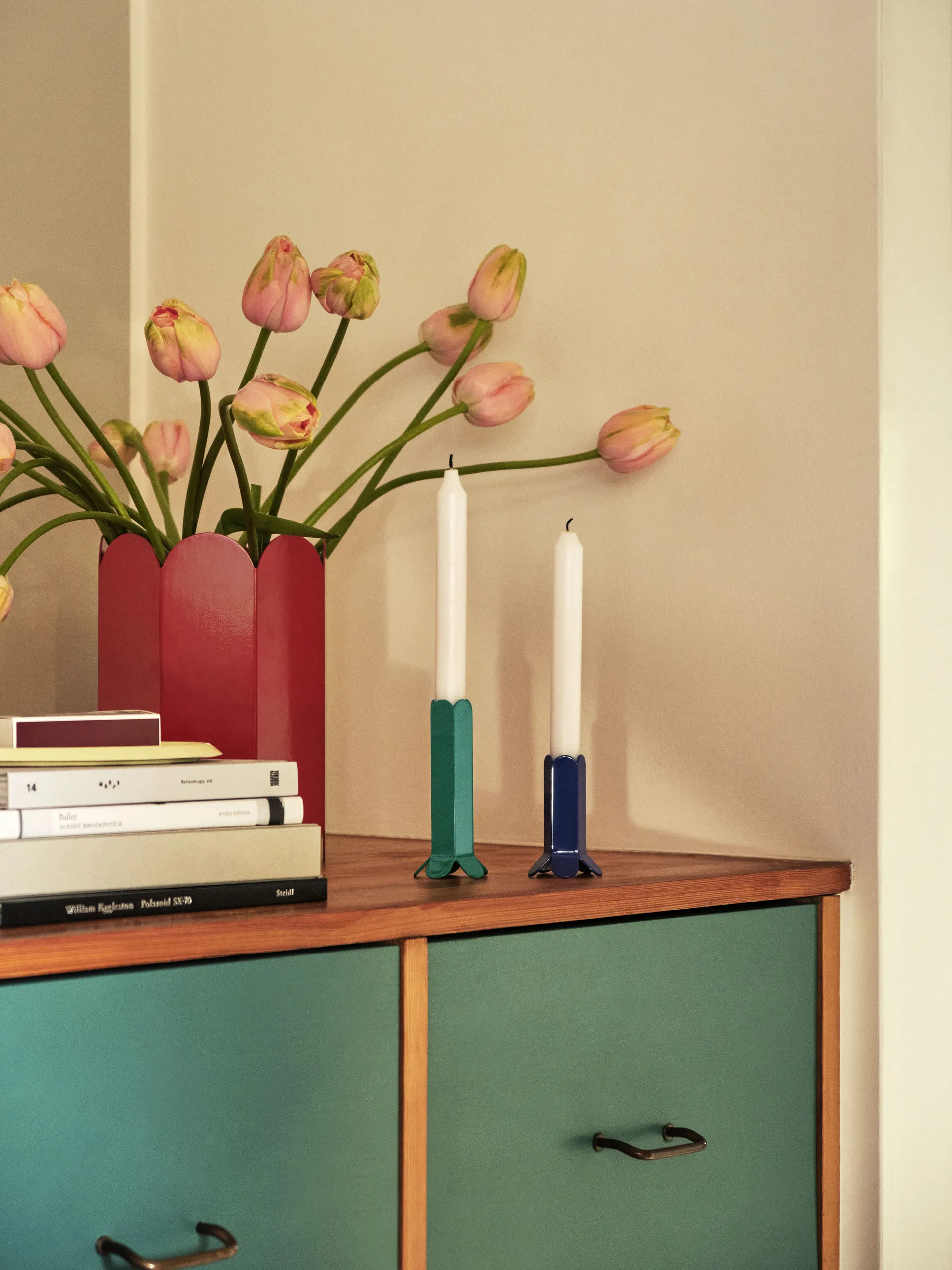 Candelabro Arcs 9 cm, Dark blue HAY