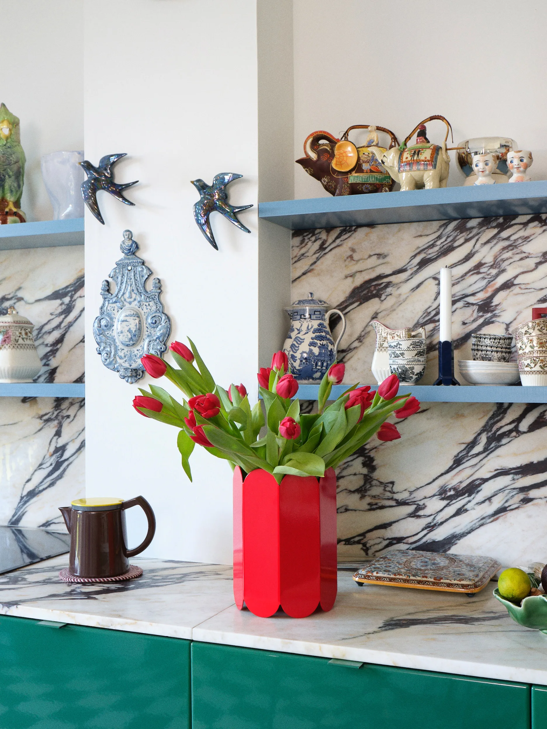 Candelabro Arcs 9 cm, Dark blue HAY