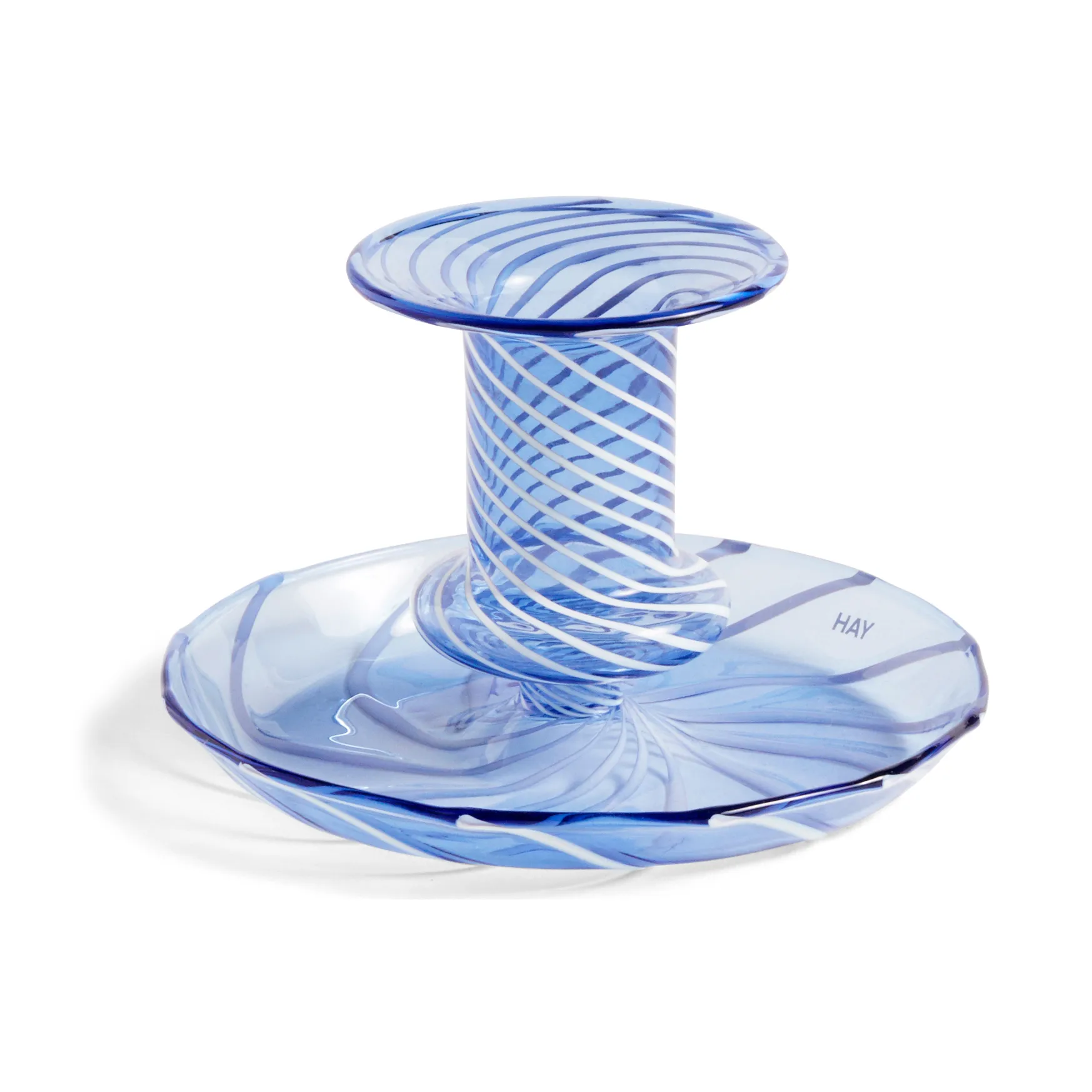 Candelabro Flare Stripe, azul claro HAY