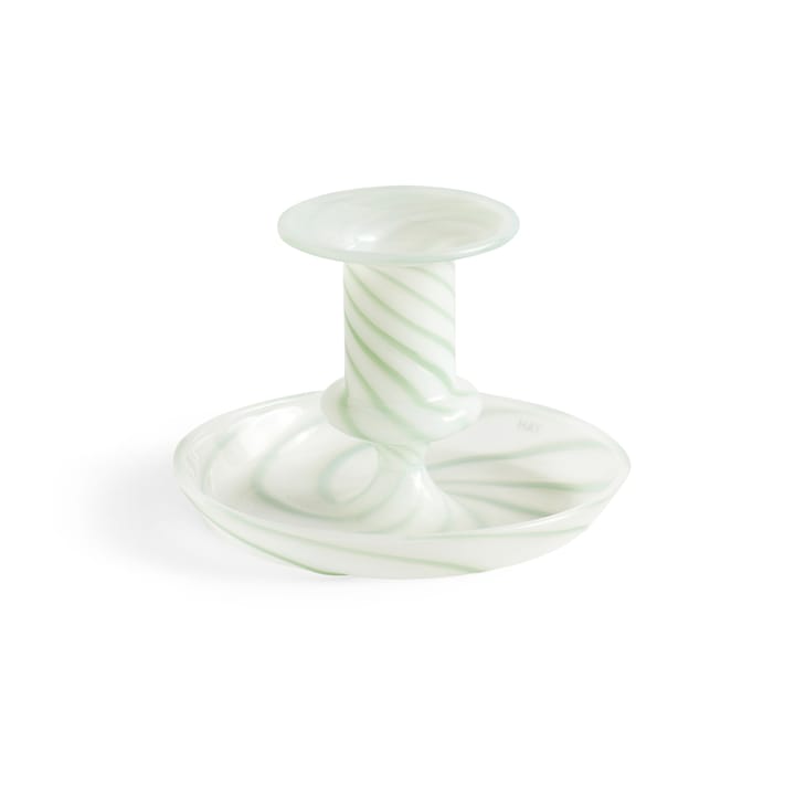 Candelabro Flare Stripe - verde-blanco - HAY