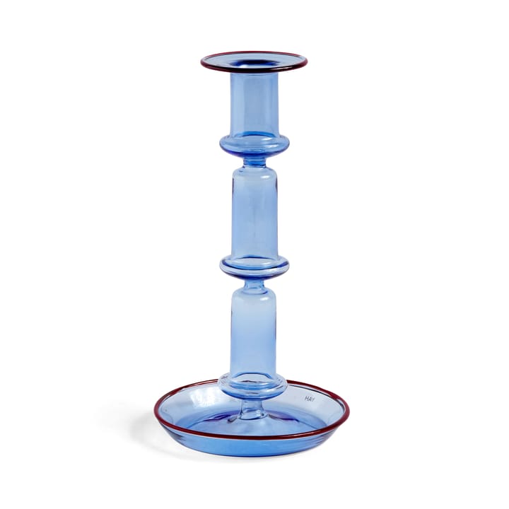 Candelabro Flare tall - Light blue-red - HAY