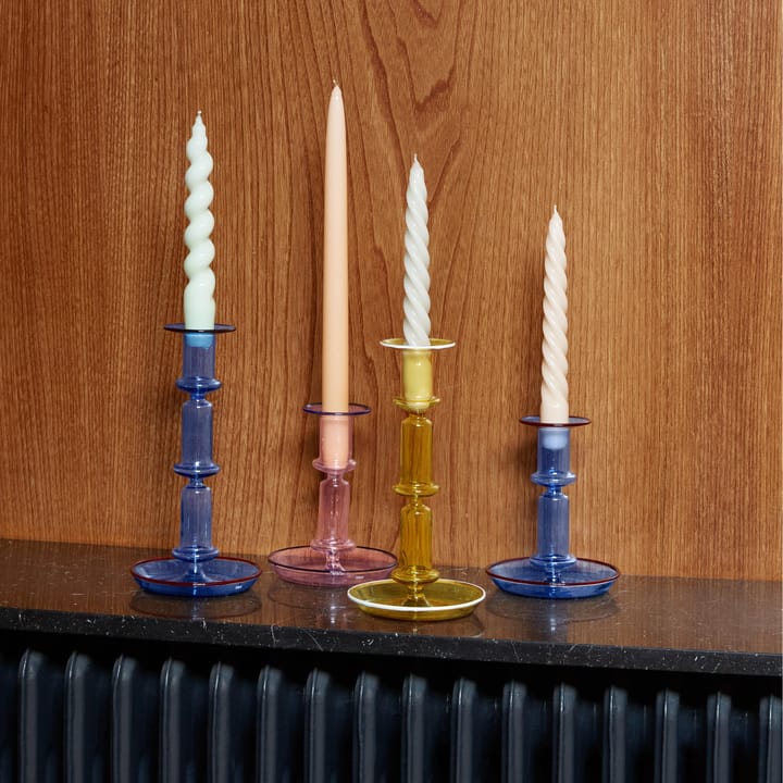Candelabro Flare tall, Light blue-red HAY