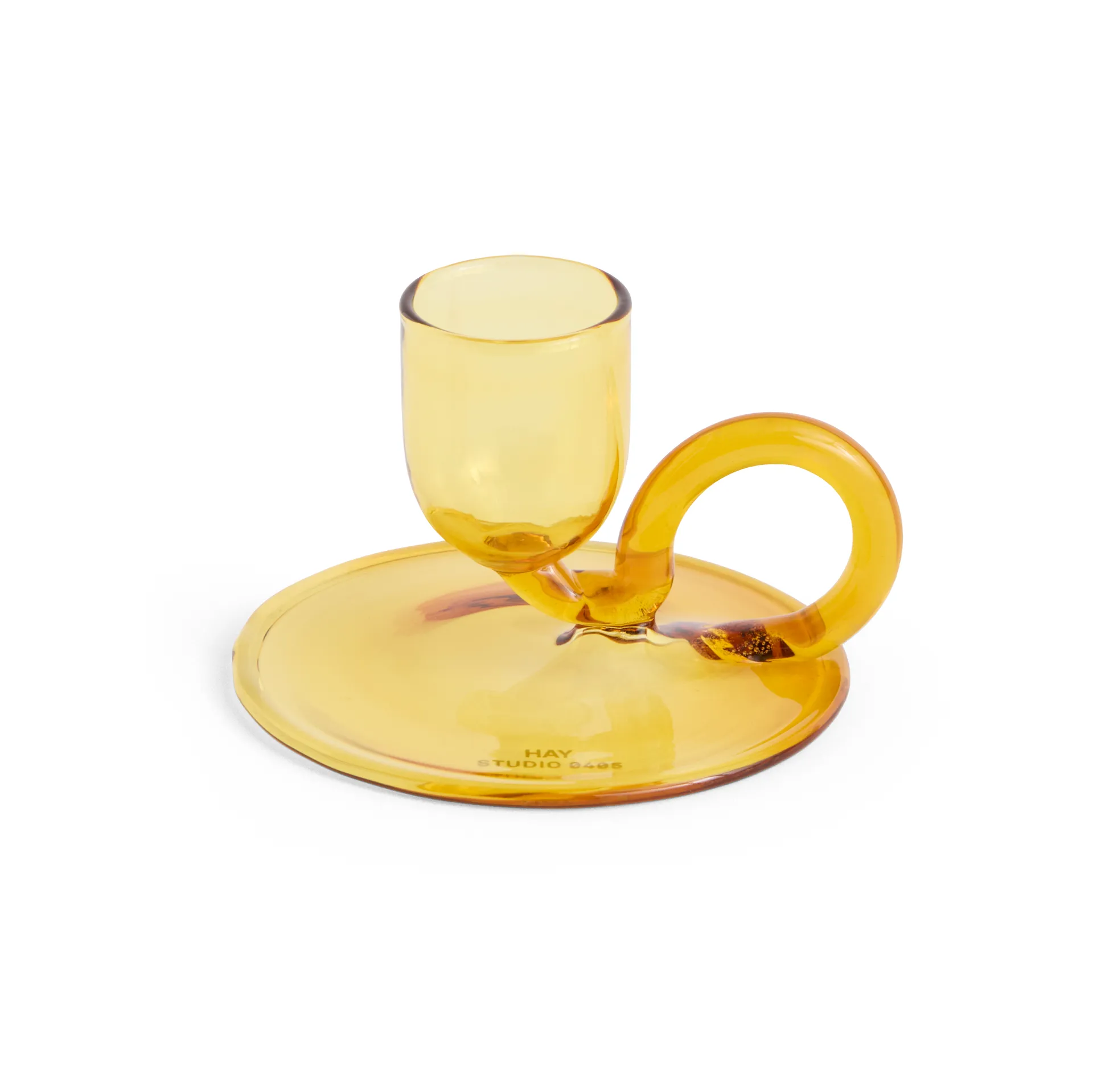 Candelabro Tiny curved, Yellow HAY
