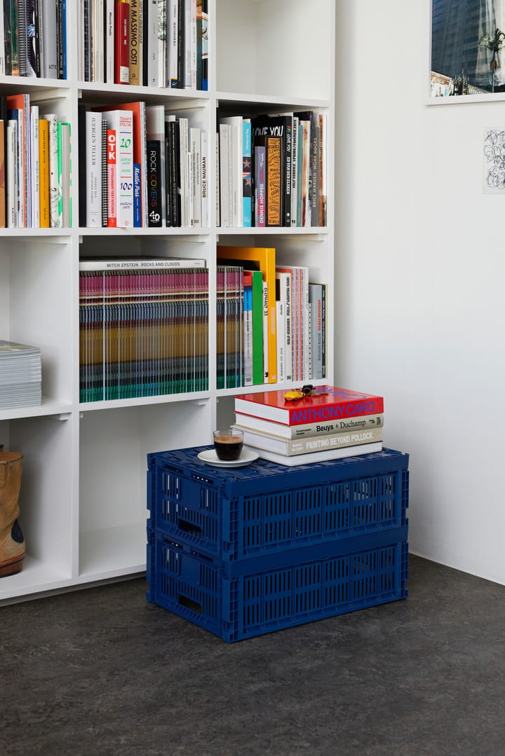 Cesta Colour Crate L 34,5x53 cm, Dark blue HAY
