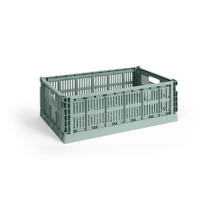 Cesta Colour Crate L 34,5x53 cm - Sage green - HAY