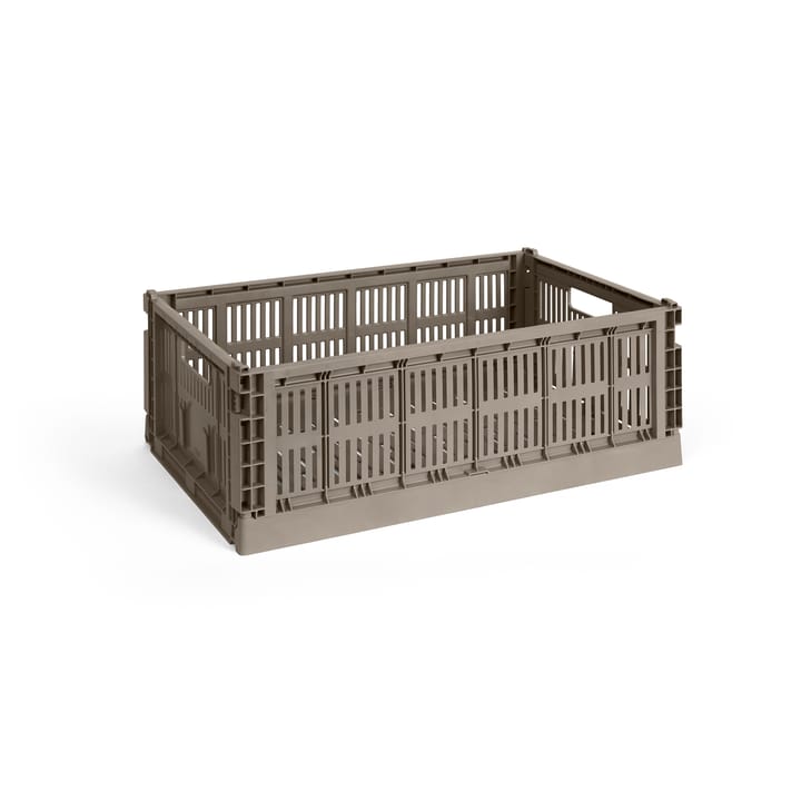 Cesta Colour Crate L 34,5x53 cm - Warm grey - HAY