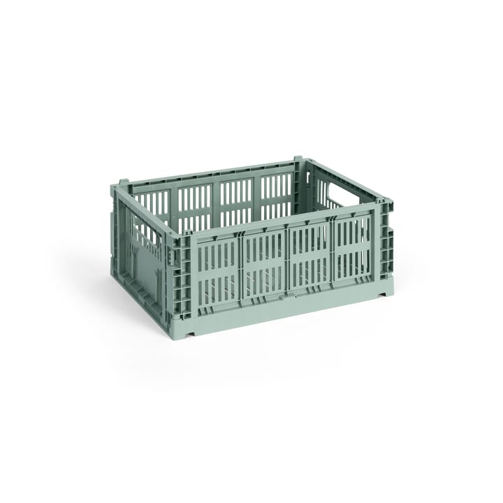 Cesta Colour Crate M 26,5x34,5 cm - Sage green - HAY