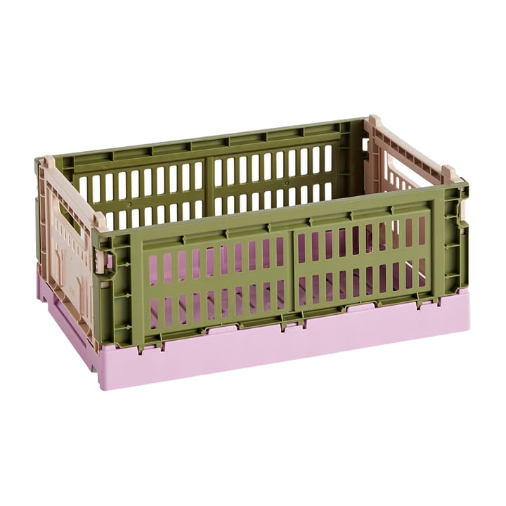 Cesta Colour Crate Mix S 17x26,5 cm - Olive-powder - HAY