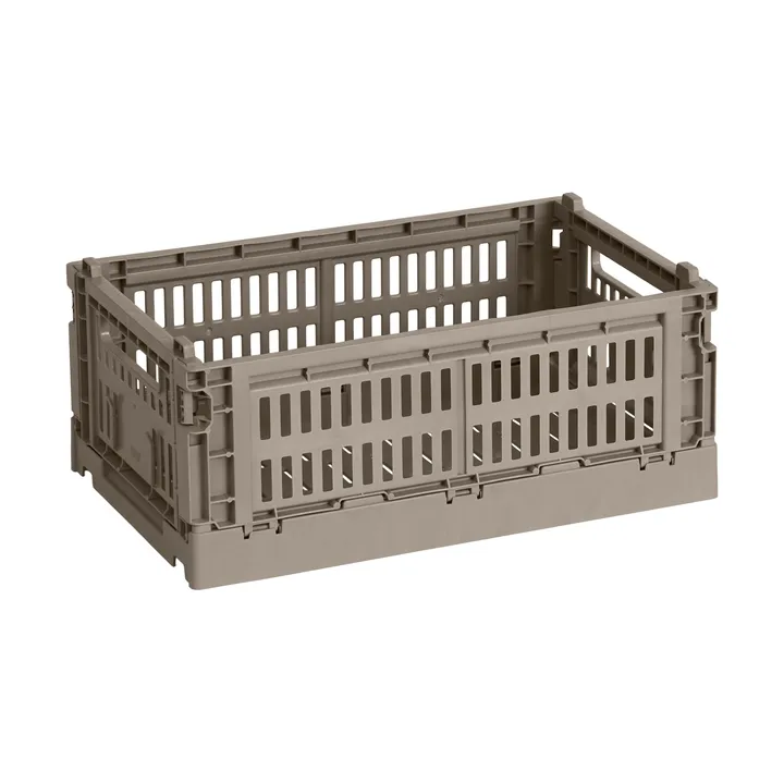 Cesta Colour Crate S 17x26,5 cm - Warm grey - HAY