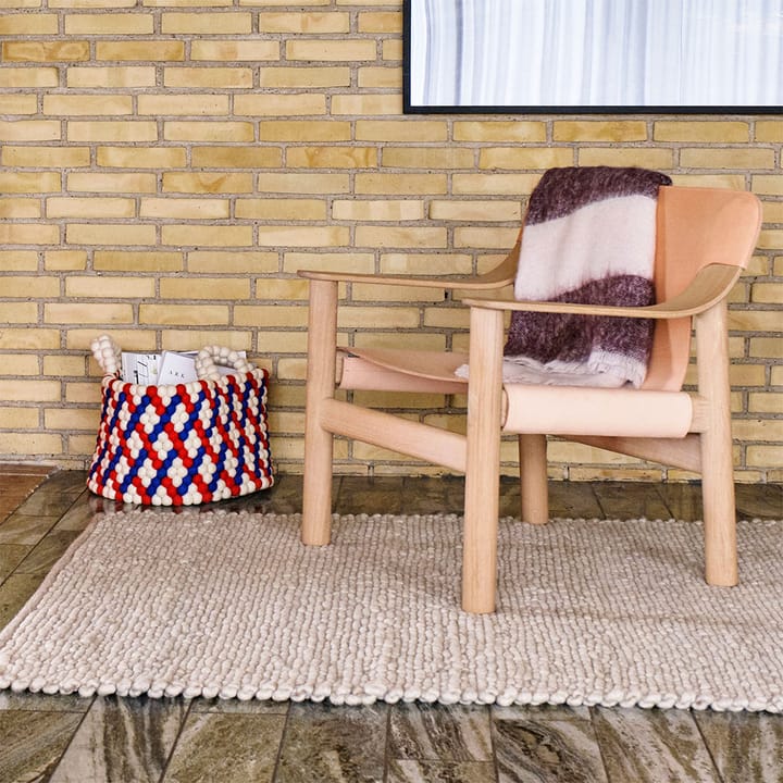 Cesta con asa Bead, Blue dash, large HAY