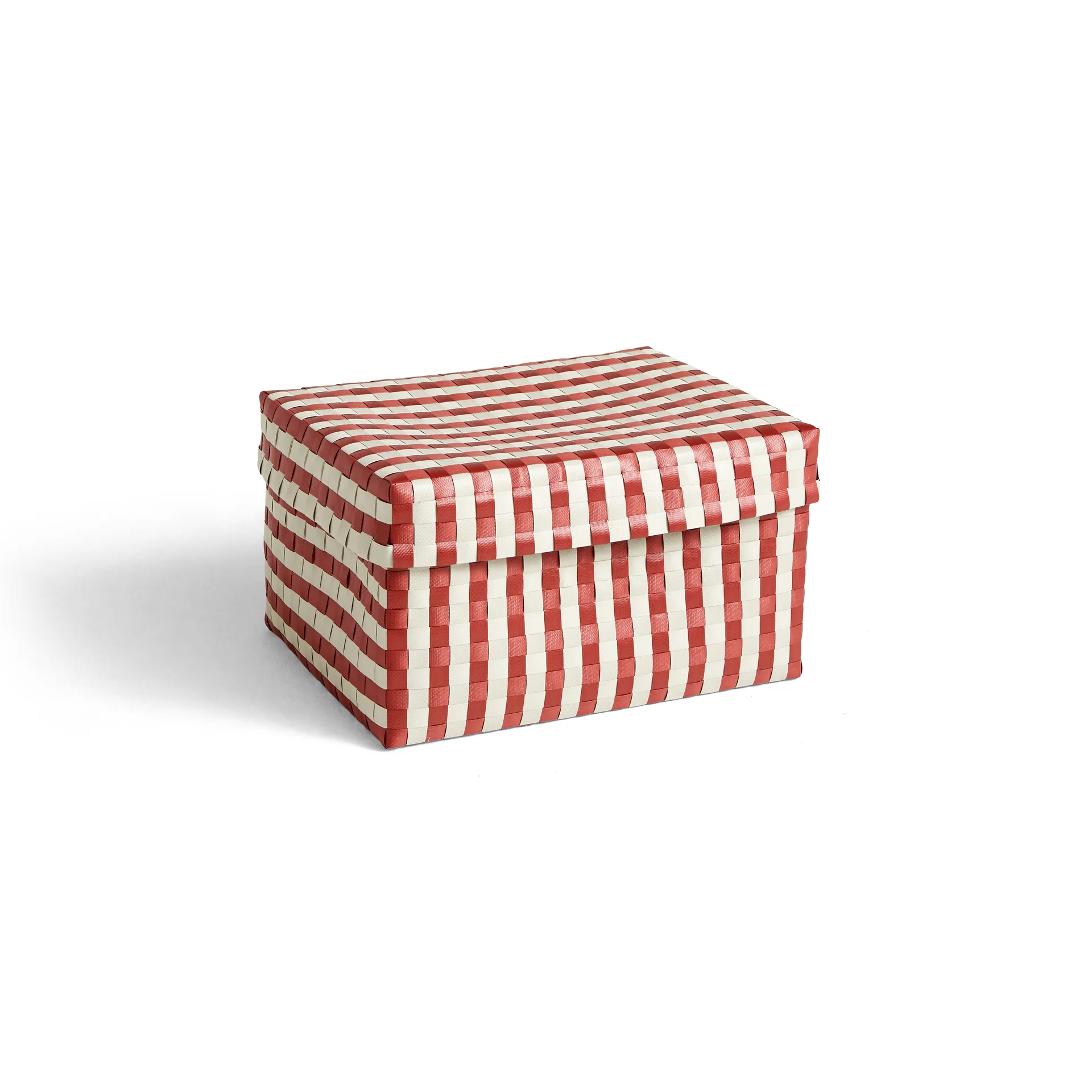 Cesta Maxim Stripe Box L 26,5x35,5 cm, rojo-arena HAY