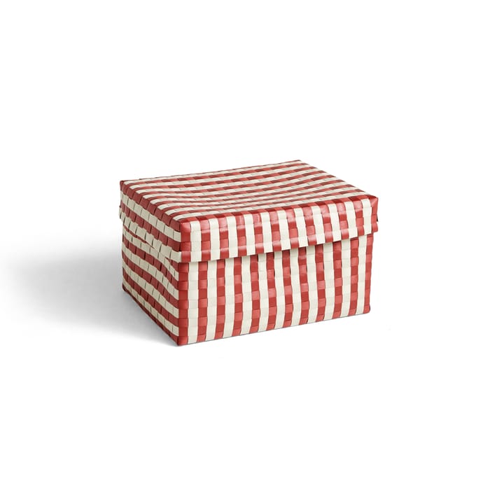 Cesta Maxim Stripe Box L 26,5x35,5 cm - rojo-arena - HAY