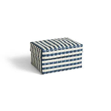 Cesta Maxim Stripe Box M 24x33,5 cm - azul-arena - HAY