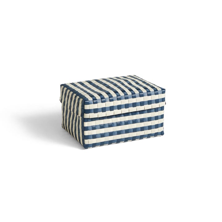 Cesta Maxim Stripe Box M 24x33,5 cm - azul-arena - HAY